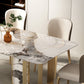 Glam Sintered Stone Dining Set Rectangle 1/3/4/5/6 Pieces Dining Set