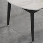 Modern Style Sintered Stone Dining Table Rectangle Table with Black Legs for Home Clearhalo ' dining_table' 'Dining Tables & Seating' 'Dining Tables' 'furn' 'furn_dining_table' 'Furniture' 'furniture_dining_table' 'Kitchen & Dining Furniture' 'kitchen&dining_furn' 'kitchen' 'kitchen_dining_table' 1200x1200_02b996cb-8646-4ade-a140-6fdda007a0bb