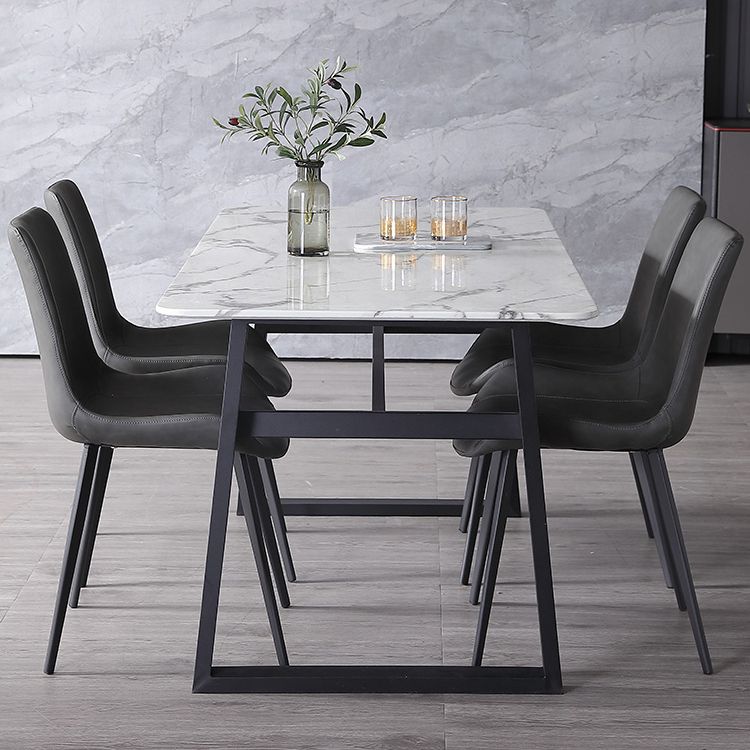 Contemporary Home Leather Side Chair Matte Finish Parsons Dining Chairs Clearhalo ' kitchen&dining_furn' 'Dining Chairs' 'Dining Tables & Seating' 'dining_chair' 'furn' 'furn_dining_chair' 'Furniture' 'furniture_dining_chair' 'Kitchen & Dining Furniture' 'kitchen' 1200x1200_02b9b078-b13d-461c-8b00-72fc51f1c901