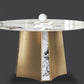 Modern Dining Sintered Stone Table Dining Round Table with Metal Legs for Home Use Clearhalo 'Dining Tables & Seating' 'Dining Tables' 'dining_table' 'furn' 'furn_dining_table' 'Furniture' 'Kitchen & Dining Furniture' 1200x1200_02bb5ff8-c7d0-4140-a7c9-d301121935ed
