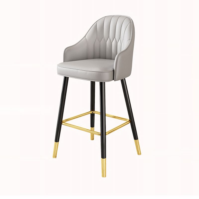 Scandinavian Style Armed Low Back Stools for Home Leather Counter Stool Clearhalo 'Bar Furniture' 'Bar Stools' 'bar_stools' 'furn' 'furn_bar_stools' 'Furniture' 'furniture_bar_stools' 'Kitchen & Dining Furniture' 1200x1200_02bc2311-07f3-45af-bdd5-f3f5b9ebc406