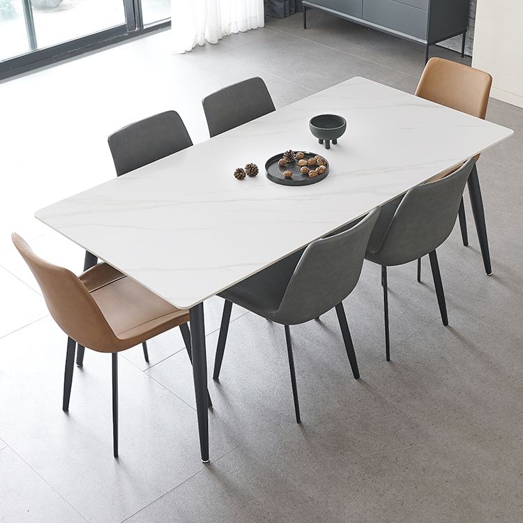 Industrial Rectangle 4-foot Home Furniture Stone Dining Site Table for Home Clearhalo ' dining_table' 'Dining Tables & Seating' 'Dining Tables' 'furn' 'furn_dining_table' 'Furniture' 'furniture_dining_table' 'Kitchen & Dining Furniture' 'kitchen&dining_furn' 'kitchen' 'kitchen_dining_table' 1200x1200_02bc6b7a-0500-4a50-9d35-acb768b2e702