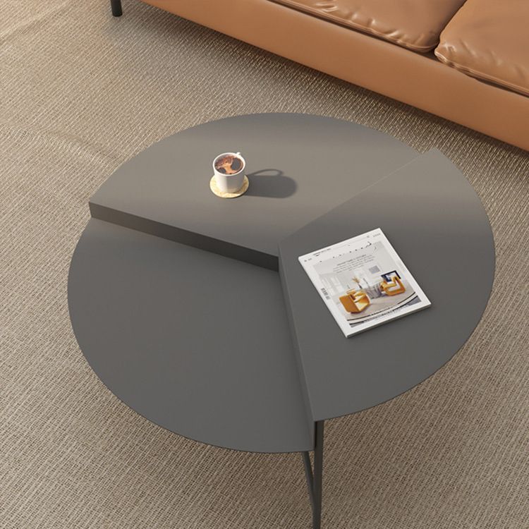 Round Iron Coffee Table 17.71" High 3 Legs Coffee Cocktail Table Clearhalo 'Coffee & Accent Tables' 'Coffee Tables' 'coffee_tables' 'furn' 'furn_coffee_tables' 'Furniture' 'Living Room Furniture' 1200x1200_02bd4ef3-2d06-4b46-a1d4-2b1a217dc283
