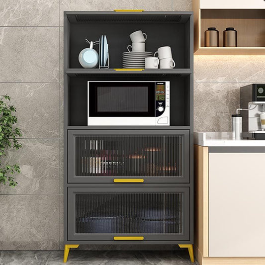 Manufactured Wood Dining Server Glam Glass Doors Server for Home Clearhalo 'buffet_sideboard' 'Buffets & Sideboards' 'furn' 'furn_buffet_sideboard' 'Furniture' 'Kitchen & Dining Furniture' 1200x1200_02bec9c0-cfb6-4fa2-b751-4f7816a94110