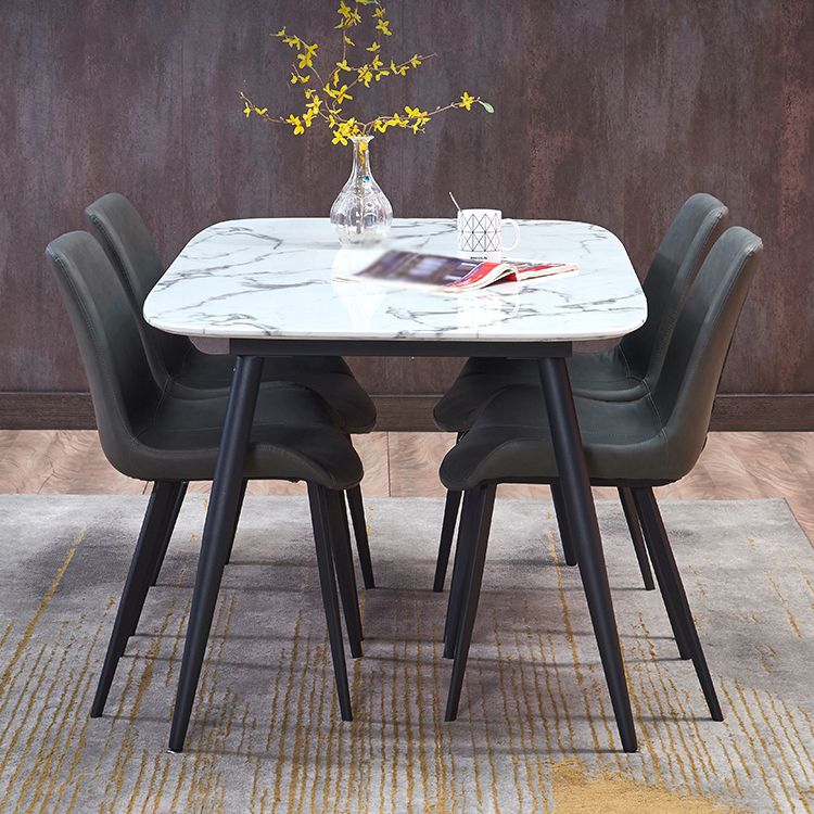 1/4/5/7 Pieces Modern Dining Room Set Rectangle Table Dining Set with 4 Legs Clearhalo 'Dining Room Sets' 'Dining Tables & Seating' 'dining_room_set' 'furn' 'furn_dining_room_set' 'Furniture' 'furniture_dining_room_set' 'Kitchen & Dining Furniture' 1200x1200_02bfa083-0771-4921-897a-6b4dd60b2ba3