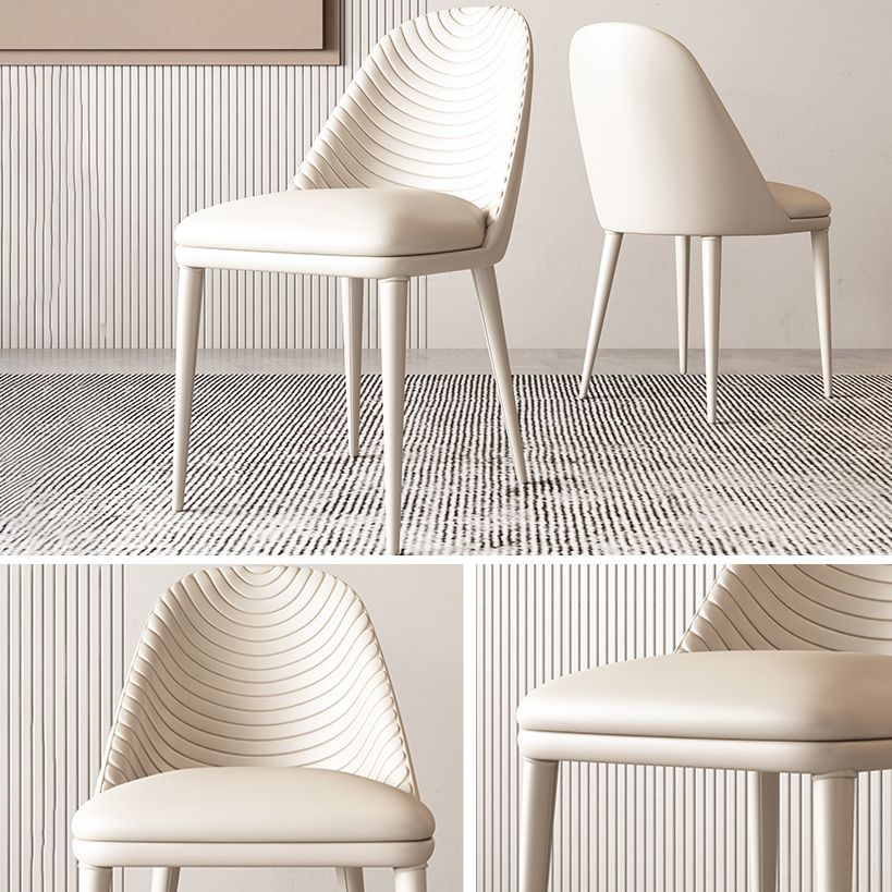 Modern Leatherwear Dining Table Set 1/4/5/7 Pieces Dinette Set with White Sintered Stone