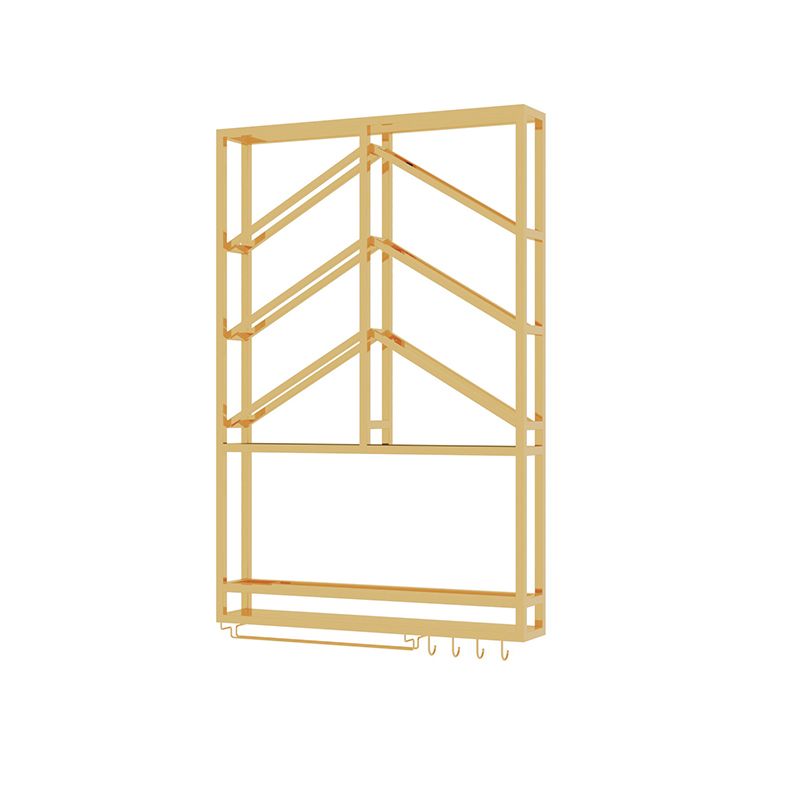 Porta di vino montato in acciaio inossidabile in acciaio di lusso in oro