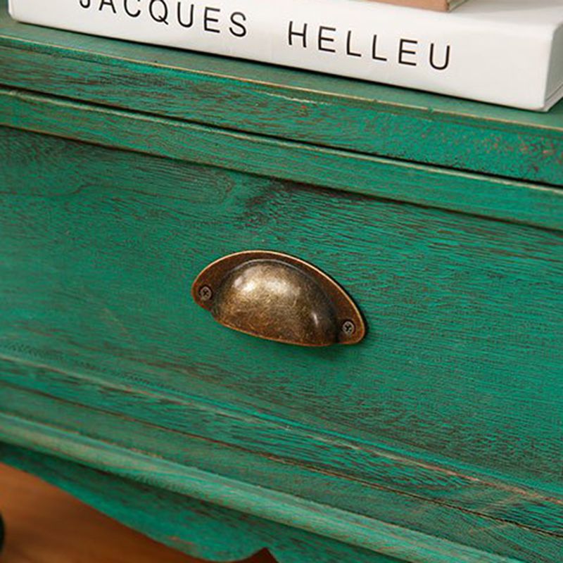 Commode en bois massif de coffre de rangement côtier avec 1/2/3/4 tiroirs, largeur de 11,7 pouces