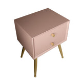 Glam imitazione in legno comodini di stoccaggio gambe incluse comodino da letto