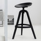 Modern Indoor Bar & Counter Stool Low Back Plastic Footrest Dining Stool