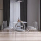 Sintered Stone Dining Table White Modern Dining Table with Acrylic Base Clearhalo 'Dining Tables & Seating' 'Dining Tables' 'dining_table' 'furn' 'furn_dining_table' 'Furniture' 'furniture_dining_table' 'Kitchen & Dining Furniture' 'kitchen' 'kitchen_dining_table' 1200x1200_02c784ab-9d14-4c7b-957a-9e67cac24bef
