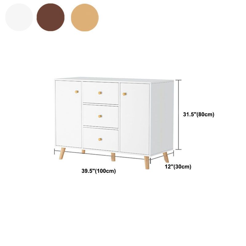 Contemporary Chest Horizontal Combo Dresser with Door for Home