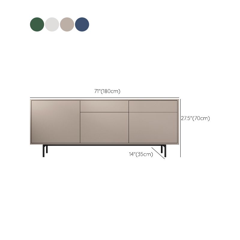 Wooden Rectangle Sideboard Modern Home Sideboard Cabinet with Drawers and Door Clearhalo 'buffet_sideboard' 'Buffets & Sideboards' 'furn' 'furn_buffet_sideboard' 'Furniture' 'Kitchen & Dining Furniture' 1200x1200_02c87d2d-3145-42b6-b6c2-91fb771f30e9