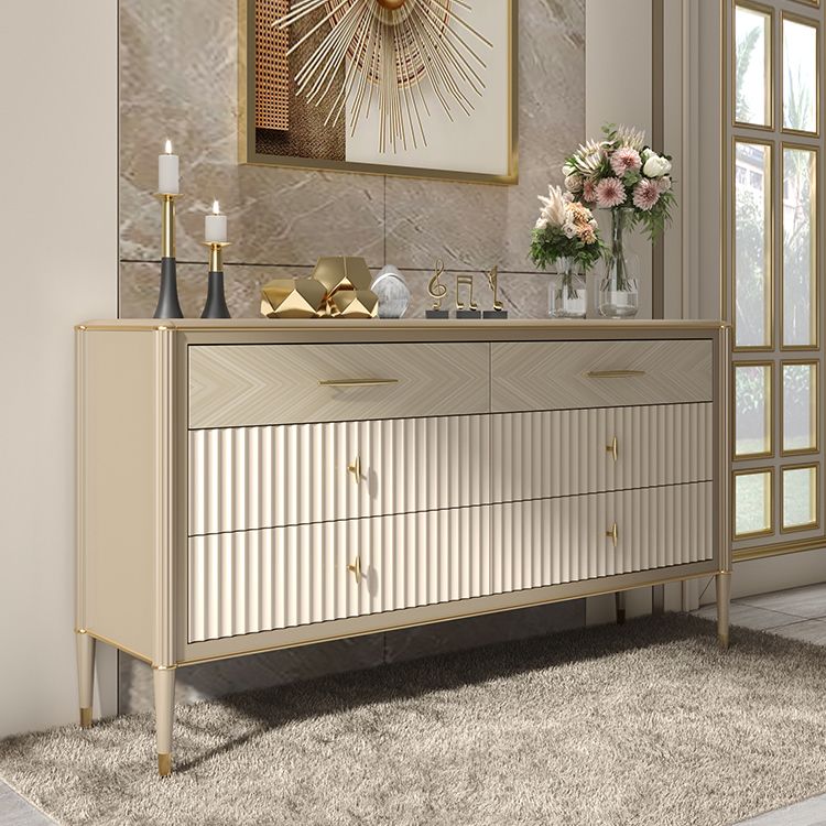 Wooden Storage Chest Dresser Glam Storage Chest with 6 Drawers Clearhalo 'Bedroom Furniture' 'Dressers & Chests' 'dressers_chests' 'furn' 'furn_dressers_chests' 'Furniture' 1200x1200_02c93eb3-76d3-456c-8e21-599b952bf47b