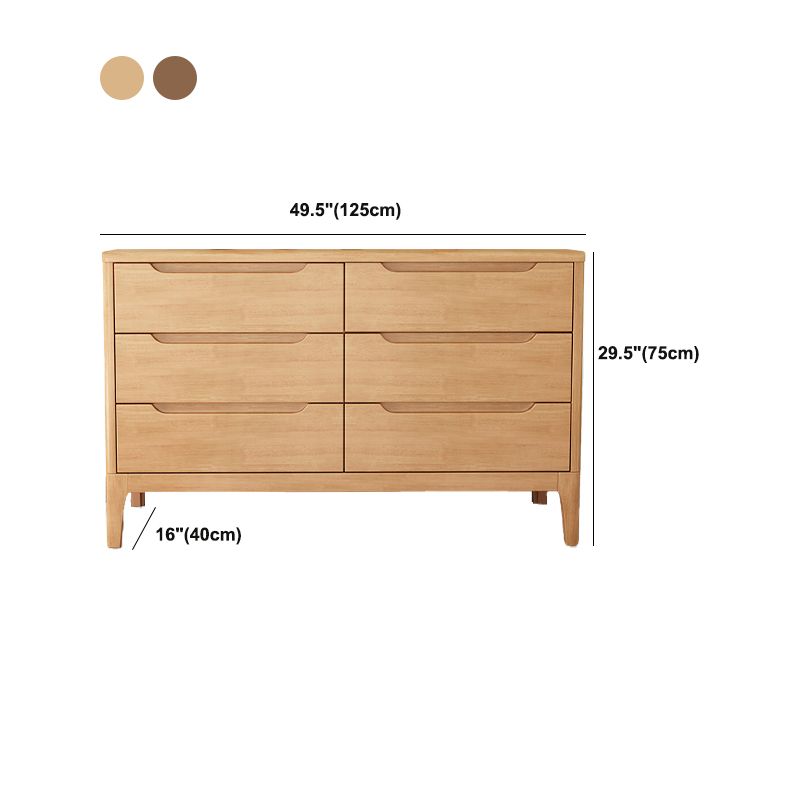 Modern 16 "W opbergkist rubberen houten thuiskist met laden