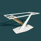Glam Dining Sintered Stone Table Rectangle Table with Metal Legs for Home Clearhalo 'Dining Tables & Seating' 'Dining Tables' 'dining_table' 'furn' 'furn_dining_table' 'Furniture' 'Kitchen & Dining Furniture' 1200x1200_02ca01c2-469c-4eb0-8f54-d3dfc4237c94