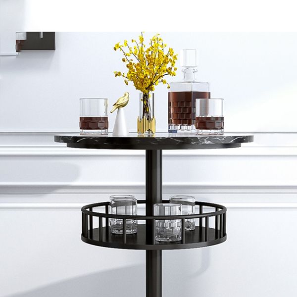 1/2/3 Pieces Industrial Iron Bar Table Set Round Bistro Set with Faux Marble Top Clearhalo 'Bar Furniture' 'furn' 'furn_home_bar_bar_sets' 'Furniture' 'Home Bars & Bar Sets' 'home_bar_bar_sets' 'Kitchen & Dining Furniture' 1200x1200_02cb2e3b-ed1e-4084-819e-094ef1e9a34d