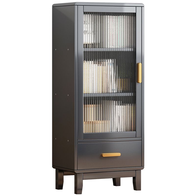 Glam -stijl Acryl -deurserver Bamboo Dinner Server met 1 lade