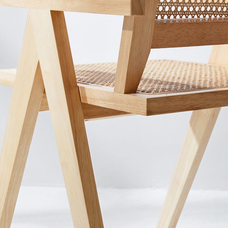 Wooden Dining Side Chairs Modern Indoor-Outdoor Open Back Dining Chair, 20'' Wide Clearhalo ' kitchen&dining_furn' 'Dining Chairs' 'Dining Tables & Seating' 'dining_chair' 'furn' 'furn_dining_chair' 'Furniture' 'furniture_dining_chair' 'Kitchen & Dining Furniture' 'kitchen' 1200x1200_02ce889d-3e5f-450c-acfb-a1b911a04b0c