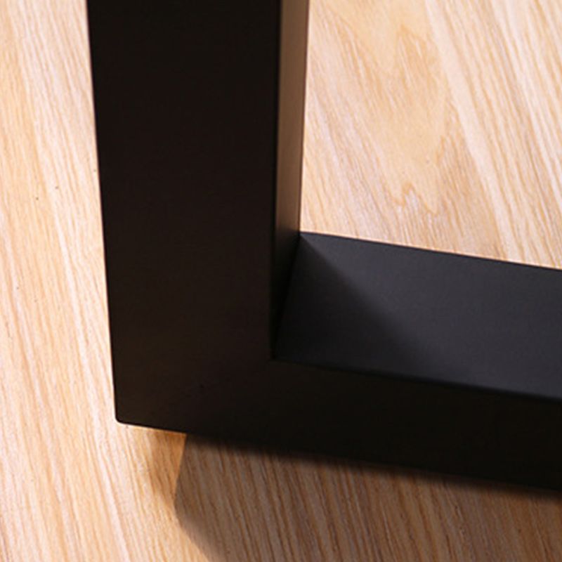 Banc de banc en bois massif de 11,8 "de largeur en bois de salle à manger naturelle avec des jambes en métal