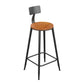 Modern Armless Backrest Counter Stool Iron Bar Stool with Seat and Pedal for Bar Clearhalo 'Bar Furniture' 'Bar Stools' 'bar_stools' 'furn' 'furn_bar_stools' 'Furniture' 'Kitchen & Dining Furniture' 1200x1200_02d0b114-7b1f-46cf-80b5-fc1140337289