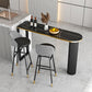 Kitchen Stone Top Counter Table Metal Base 42-inch Height Industrial Bar Table Clearhalo 'Bar Furniture' 'Bar Tables' 'bar_tables' 'furn' 'furn_bar_tables' 'Furniture' 'furniture_bar_tables' 'Kitchen & Dining Furniture' 1200x1200_02d2525f-ccc8-45f4-87bd-ea9609ece740
