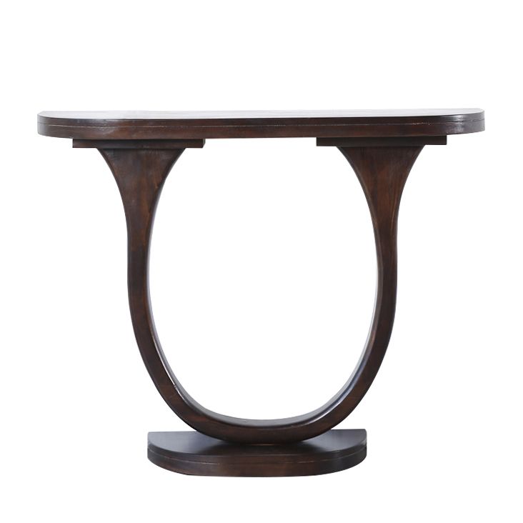 Tabella della console moderna di metà secolo a metà secolo tavolo di divano console in legno massiccio