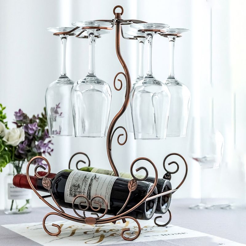 Glam Tabletop Wine Holder Rack Metal Wine Rack Kit voor woonkamer