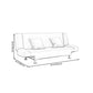 29.53" H Linen Armless Sofa with Tight Back Convertible Sofa for Living Room, Apartment Clearhalo 'furn' 'furn_sofas' 'Furniture' 'furniture_sofas' 'kitchen' 'kitchen_sofas' 'Living Room Furniture' 'Sofa' 'sofas' 1200x1200_02d5d690-d519-40a6-9be0-04729fe0fb9e