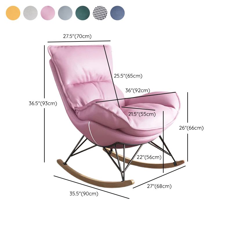 Living Room Modern Style Rocking Chair Leisure Home Lazy Sofa Chair Clearhalo 'Chairs & Seating' 'furn' 'furn_rocking_chairs' 'Furniture' 'Living Room Furniture' 'Rocking Chairs' 'rocking_chairs' 1200x1200_02d5e5cc-12a9-4416-8b75-ecc50a0e803f