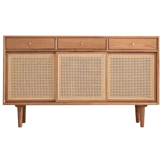 Sideboard contemporanea Porte Rattan Pinna armadio per soggiorno per soggiorno