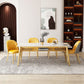 Glam Sintered Stone Kitchen Dining Table Rectangle Shape White Dining Table for Kitchen Clearhalo ' dining_table' 'Dining Tables & Seating' 'Dining Tables' 'furn' 'furn_dining_table' 'Furniture' 'furniture_dining_table' 'Kitchen & Dining Furniture' 'kitchen&dining_furn' 'kitchen' 'kitchen_dining_table' 1200x1200_02d690b9-23bc-4c1f-8343-fa7d8600323d