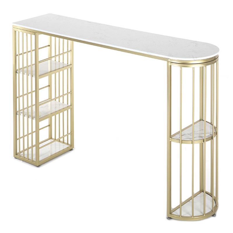 Rectangle Stone Bar Dining Table Traditional Luxury Bar Table with Sled Base Clearhalo 'Bar Furniture' 'Bar Tables' 'bar_tables' 'furn' 'furn_bar_tables' 'Furniture' 'furniture_bar_tables' 'Kitchen & Dining Furniture' 1200x1200_02d922d5-fe6e-459c-9e1c-6547d6aa294d