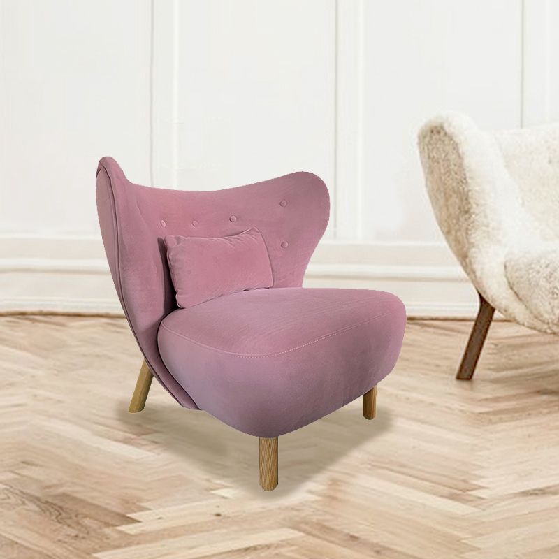 30.7 "l x28.3" w x31.4 "H sedia a telaio in legno massiccio a bracciale