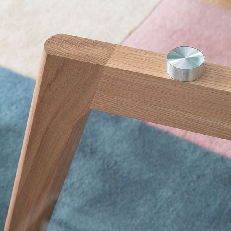 13.7/17.7 "H HOUTEN BASE BASE 3 LEGEN GLASE TOP Ronde salontafel voor appartement