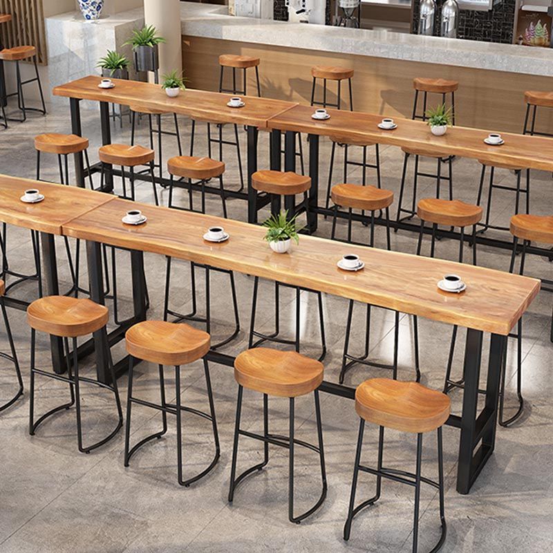 Modern 1/9 Pieces Bar Table Set Rectangle Wood Counter Table with Stools for Balcony Clearhalo 'Bar Furniture' 'furn' 'furn_home_bar_bar_sets' 'Furniture' 'Home Bars & Bar Sets' 'home_bar_bar_sets' 'Kitchen & Dining Furniture' 1200x1200_02d99c26-166d-4460-9e49-496ceebfd3ab