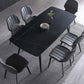 Rectangle Dining Table Industrial Stone Dining Table with 4 Legs