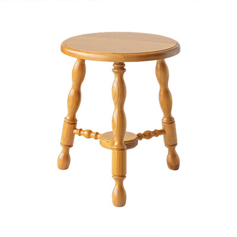 Rustic Solid Wood End Table 14.2" Tall Round 3 Legs Sofa Side Accent Table Clearhalo 'Coffee & Accent Tables' 'End & Side Tables' 'end_side_tables' 'furn' 'furn_end_side_tables' 'Furniture' 'Living Room Furniture' 1200x1200_02ddf445-6dfa-4097-bbfc-ea123758ae6f