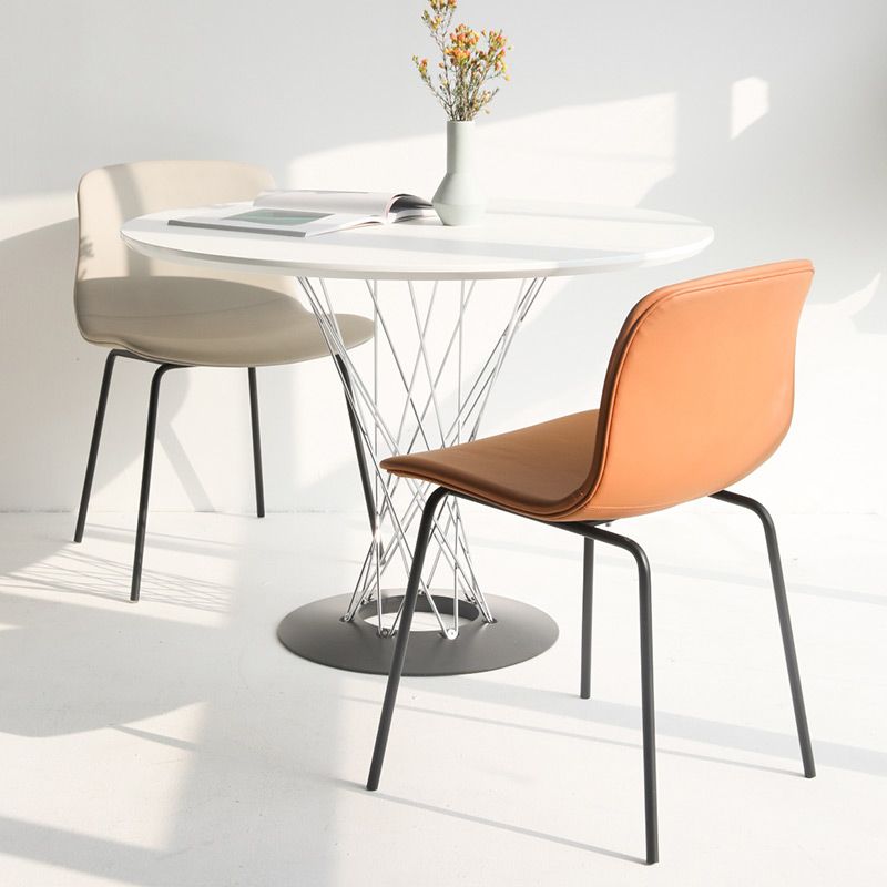 Contemporary Style Dining Room Chairs Dining Armless Chairs with Metal Legs Clearhalo ' kitchen&dining_furn' 'Dining Chairs' 'Dining Tables & Seating' 'dining_chair' 'furn' 'furn_dining_chair' 'Furniture' 'furniture_dining_chair' 'Kitchen & Dining Furniture' 'kitchen' 1200x1200_02dea17d-cb2c-4955-8ddc-08eb25b71036