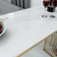 Rectangle Stone Bar Table Traditional Luxury Bar Dining Table with Sled Base Clearhalo 'Bar Furniture' 'Bar Tables' 'bar_tables' 'Furniture' 'furniture_bar_tables' 'Kitchen & Dining Furniture' 1200x1200_02df557f-6b14-43f8-beda-932783f3153c