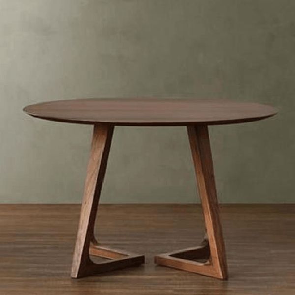 Round Double Pedestal Casual Dining Table Wood Color Fixed Table of Pinewood Solid Wood Clearhalo 'Dining Tables & Seating' 'Dining Tables' 'dining_table' 'furn' 'furn_dining_table' 'Furniture' 'furniture_dining_table' 'Kitchen & Dining Furniture' 'kitchen' 'kitchen_dining_table' 1200x1200_02df6fe5-74fd-4758-ba79-0889271f8600