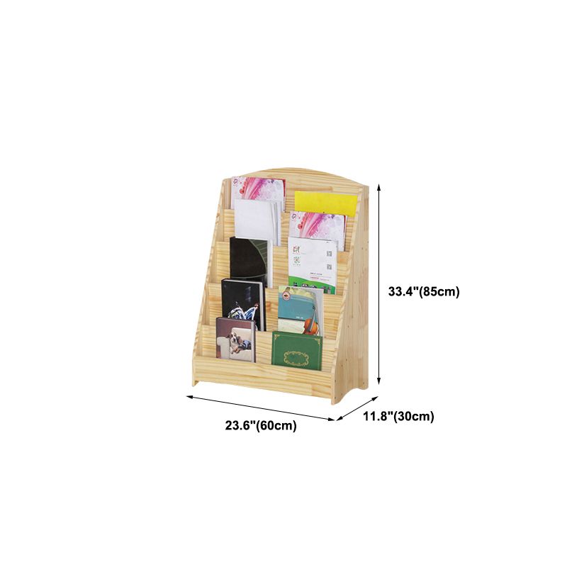 Pin de bibliothèque en bois naturel