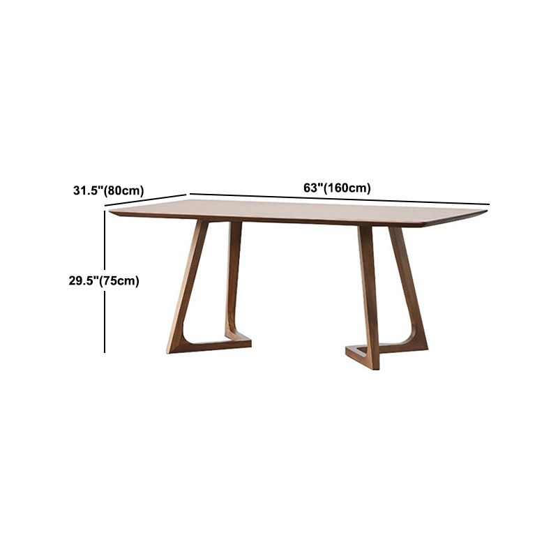 Modern 1/2/4/5 Pieces Dining Set Solid Wood Double Pedestal Dinette Set Clearhalo 'Dining Room Sets' 'Dining Tables & Seating' 'dining_room_set' 'furn' 'furn_dining_room_set' 'Furniture' 'Kitchen & Dining Furniture' 1200x1200_02e5debc-7546-4770-911d-bfc67b5b4771