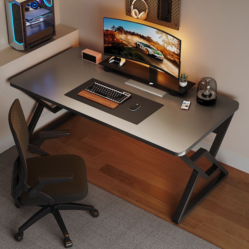 23.62 "W Moderne Office Desk Antique Finish Computer Desk met metalen benen