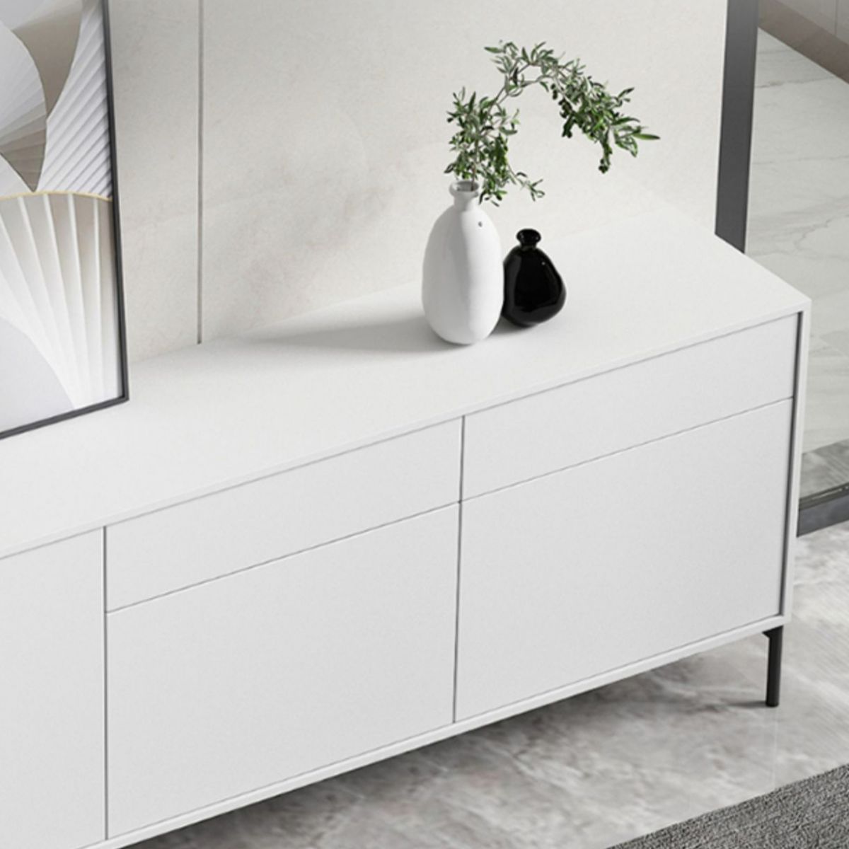 Contemporary Wood Sideboard Adjustable Shelves Dining Room Sideboard Clearhalo 'buffet_sideboard' 'Buffets & Sideboards' 'furn' 'furn_buffet_sideboard' 'Furniture' 'Kitchen & Dining Furniture' 1200x1200_02e6e78e-3b8f-4345-957b-e38436f63163