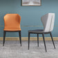 Modern Faux Leather Dining Chair Metal Dining Room Chairs for Home Use Clearhalo ' kitchen&dining_furn' 'Dining Chairs' 'Dining Tables & Seating' 'dining_chair' 'furn' 'furn_dining_chair' 'Furniture' 'furniture_dining_chair' 'Kitchen & Dining Furniture' 'kitchen' 1200x1200_02e71536-edeb-4173-825c-1d3bc06a49a0