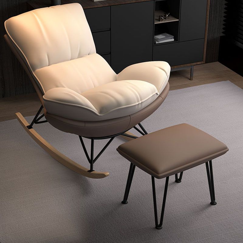 Salon simple chaise à rocker moderne chaise de rocker simple étanche