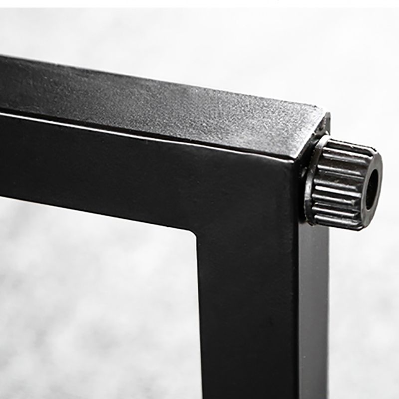 Industrial Grey Stone Pub Bar Table Indoor Iron Bar Dining Table with Double Pedestal Clearhalo 'Bar Furniture' 'Bar Tables' 'bar_tables' 'furn' 'furn_bar_tables' 'Furniture' 'furniture_bar_tables' 'Kitchen & Dining Furniture' 1200x1200_02ea980c-471f-400e-b927-07e9ab6c1437