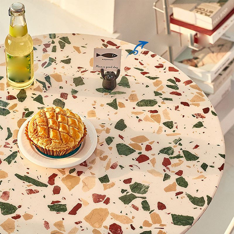 Fixed Bar Table Industrial Bistro Bar Height Cocktail Table with Metal Pedestal Clearhalo 'Bar Furniture' 'Bar Tables' 'bar_tables' 'furn' 'furn_bar_tables' 'Furniture' 'Kitchen & Dining Furniture' 1200x1200_02eb100c-9f31-4f1d-96fe-81af67f7459c