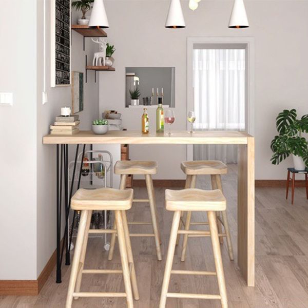 Modern Rectangular Pub Table Set 1/2/5 Pieces Wooden Counter Table Clearhalo 'Bar Furniture' 'furn' 'furn_home_bar_bar_sets' 'Furniture' 'Home Bars & Bar Sets' 'home_bar_bar_sets' 'Kitchen & Dining Furniture' 1200x1200_02ee3769-2e78-45d6-b350-11a00cbf6e2d